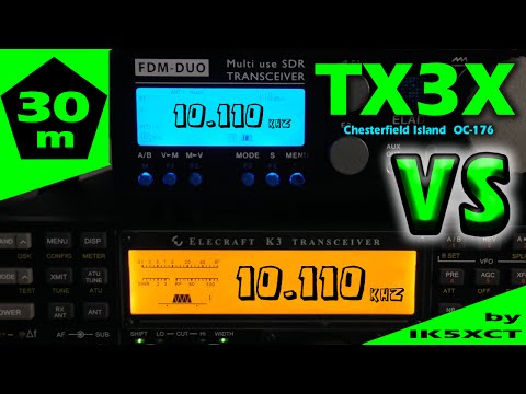 TX3X Elecraft K3 vs Elad FDM-DUO 30M by ik5xct