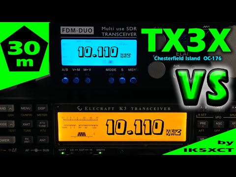 TX3X Elecraft K3 vs Elad FDM-DUO 30M by ik5xct
