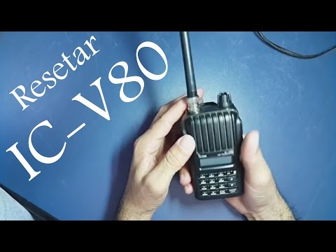 Reset radio Icom IC-V80 | Padrão de fabrica