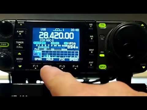 Chasing DX Icom 7000 Band Scope