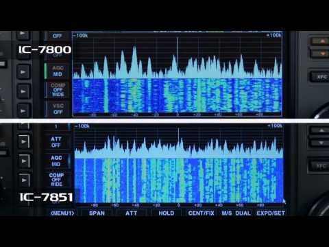 Icom IC 7851 Band Scope vs IC 7800 Band Scope