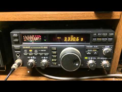 Yaesu FT 890 listening to CHU