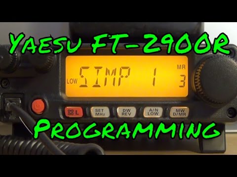 Programming the Yaesu FT-2900R