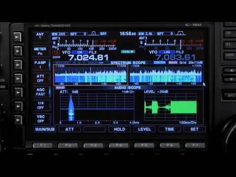 Icom IC 7851 Audio Scope Operation