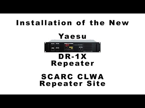W6JW Yaesu DR-1X Repeater Install at CLWA Repeater Site