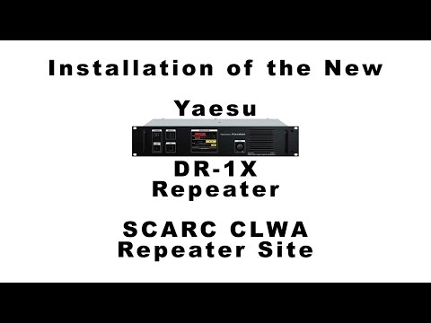 W6JW Yaesu DR-1X Repeater Install at CLWA Repeater Site