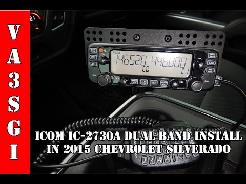 Icom IC-2730a Ham Radio Install 2015 Chevy Silverado