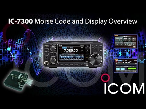 Icom IC-7300 Morse Code and Display Overview with ML&S