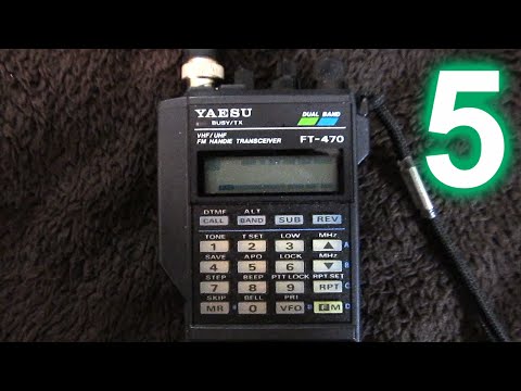Yaesu FT-470 handheld amateur radio transceiver, Part 5 (final): RX/TX demo, advertisements