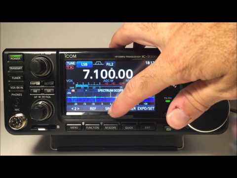 Icom IC-7300 HF/50mhz transceiver complete review demo