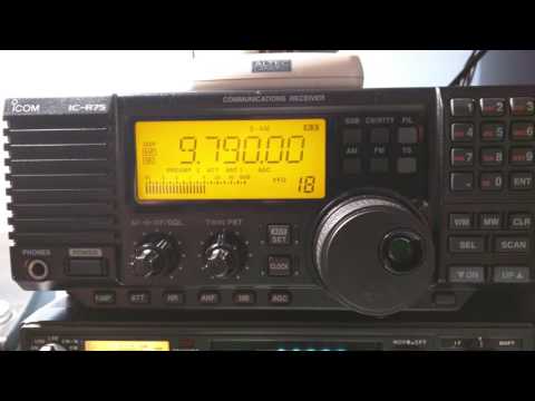 Icom IC-R75 with UT-106 DSP module installed - Noise Reduction and Auto Notch Function