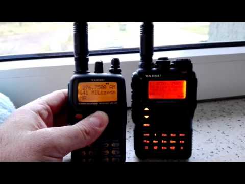 Yaesu VR 500 vs VX8 on AIR MILITARY frequencies