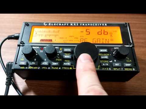 Elecraft KX2: RF Gain and assigning functions to PFn button for fast access