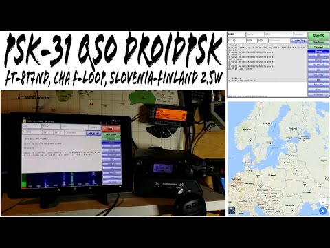 QRP QSO PSK31 Yaesu FT-817ND Chameleon F-Loop S58X Slovenia