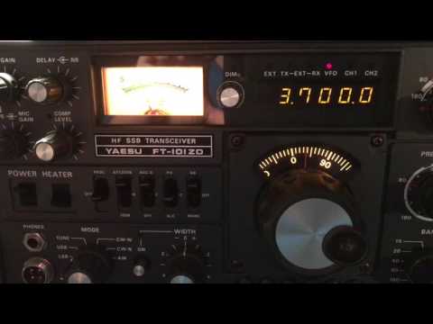 Alberta Public Service Net - 80m SSB HF Net - 3700 KHZ on Yaesu FT 101 ZD