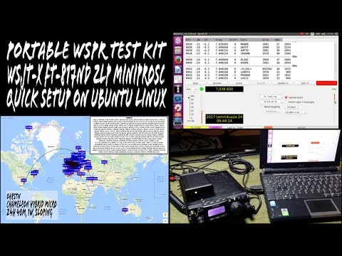WSJT-X MiniProSC FT-817ND Quick Setup Guide on Ubuntu Linux Portable WSPR Test Kit EP05