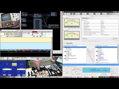 Raspberry Pi experimental setup to control an Elecraft K3s remotely(LAN or WAN) - live demo