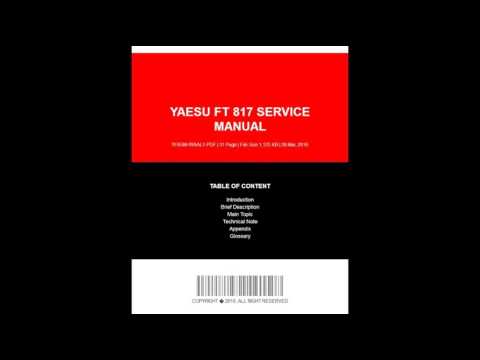 Yaesu Ft 817 Service Manual