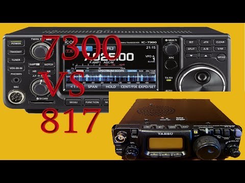 ICOM IC 7300 vs Yaesu FT 817 ND