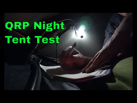 QRP Contact Success!!! Camp Tent TEST | KX2 Packtenna | Army Combat Shelter