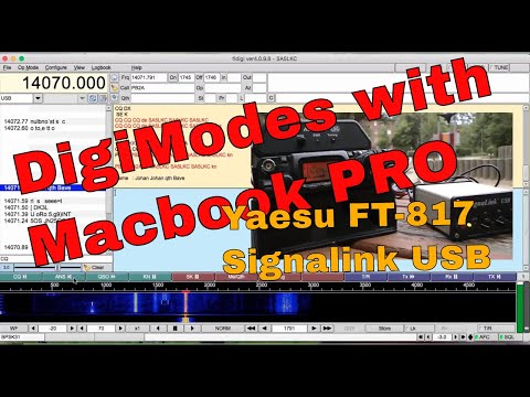 Macbook PRO and Signalink USB with Yaesu FT-817 Digital modes